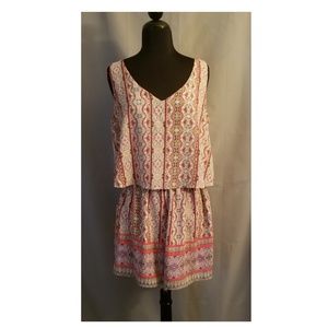 Boho Romper with Lace Back